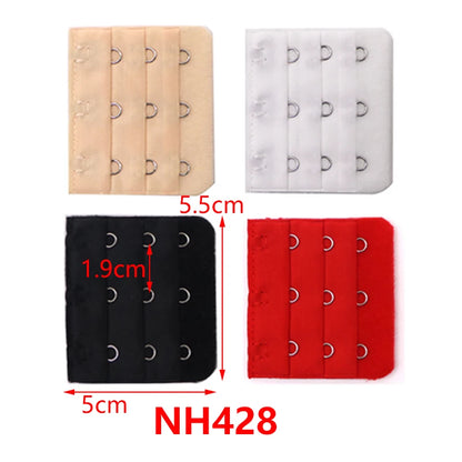 3/4/6/8pcs Bra Extender for Women's Elastic Bra Extension Strap Hook Clip Expander Adjustable Belt Buckle Intimates Accessories