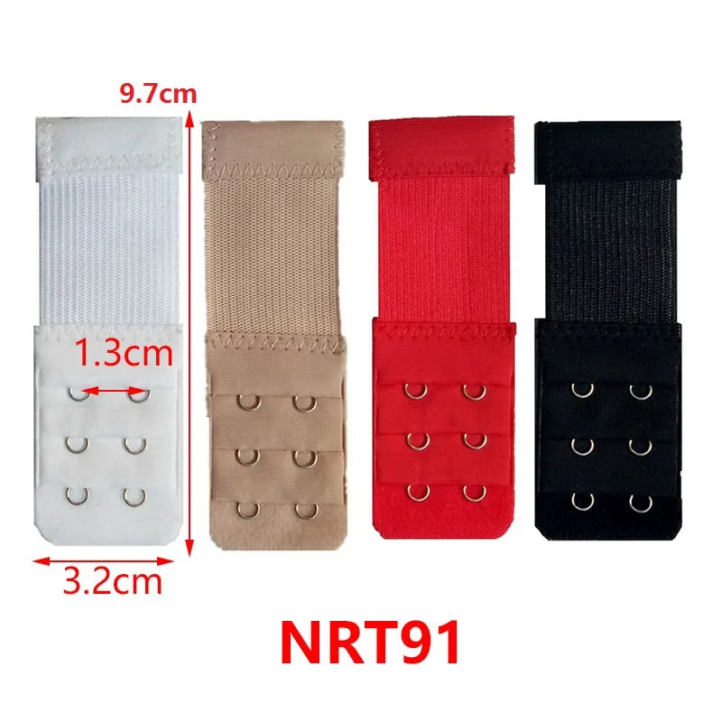 3/4/6/8pcs Bra Extender for Women's Elastic Bra Extension Strap Hook Clip Expander Adjustable Belt Buckle Intimates Accessories