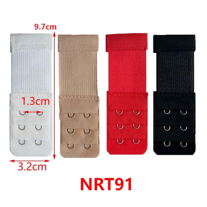 3/4/6/8pcs Bra Extender for Women's Elastic Bra Extension Strap Hook Clip Expander Adjustable Belt Buckle Intimates Accessories