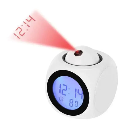 Projection Alarm Clock Ceiling Display Snooze Desk Table Clock Voice Multifunction Digital Projection Clock Temperature Displ