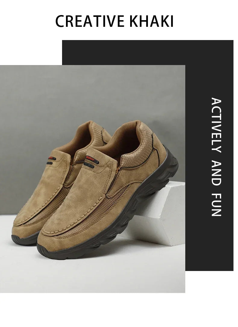 Men Walking Shoes Loafers Sneakers men 2024 New Fashion Handmade Retro Leisure Loafers Shoes Zapatos Casuales Hombres Men Shoes