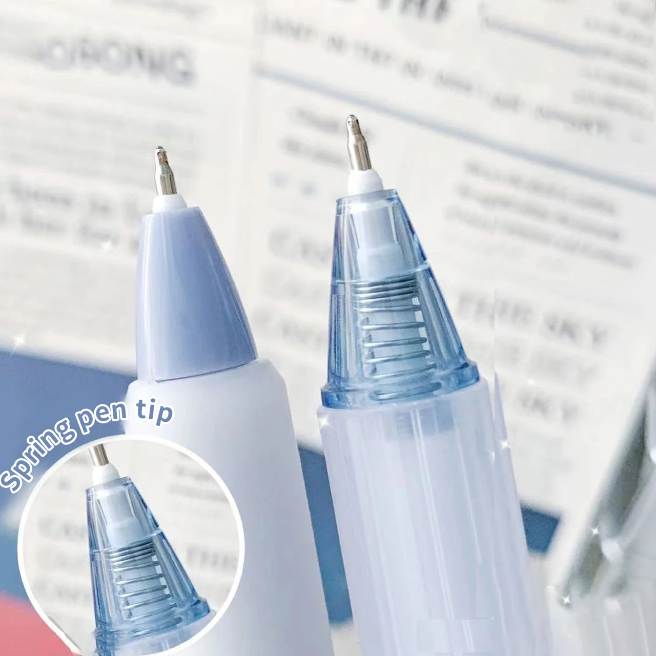 7pcs Boxed Press Students Exam Opening School Gift Gel Pen 0.5mm Black