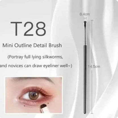 4Pcs Eye Smudge Brush, Fine Soft Makeup Tool, Eyeshadow Brush Set Eyeliner Brush For Blending Eyeshadow Eyeliner, Ideal