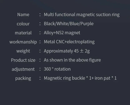 For MagSafe Double Sided Magnetic Phone Ring Holder Portable Folding Cellphones Stand Phone Accessories Support Bracket Grip