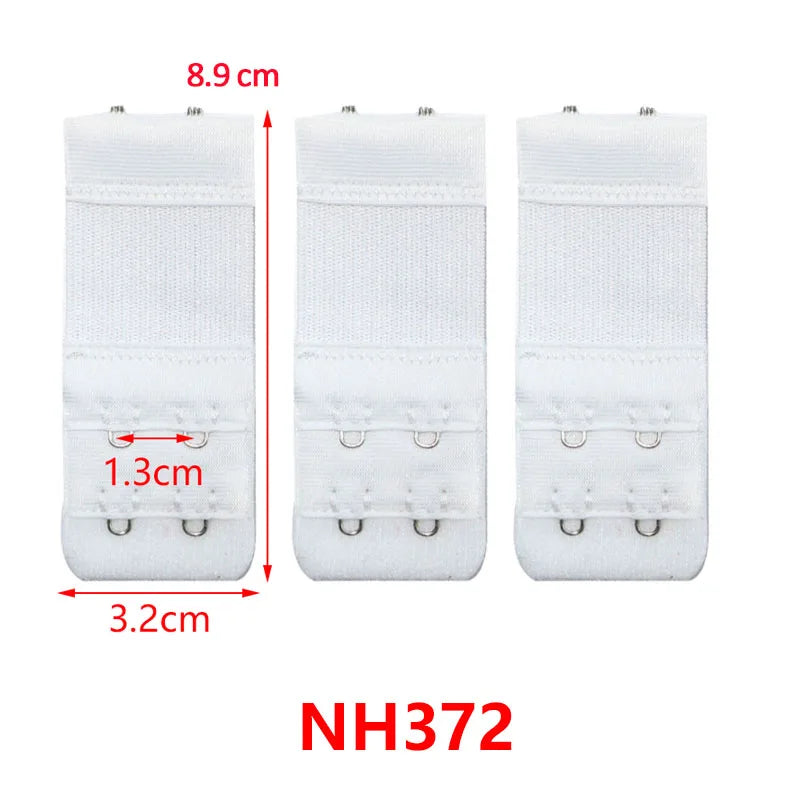 3/4/6/8pcs Bra Extender for Women's Elastic Bra Extension Strap Hook Clip Expander Adjustable Belt Buckle Intimates Accessories
