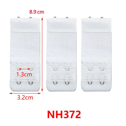 3/4/6/8pcs Bra Extender for Women's Elastic Bra Extension Strap Hook Clip Expander Adjustable Belt Buckle Intimates Accessories
