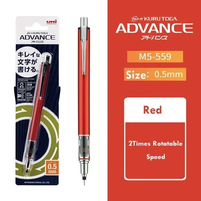 Japan UNI KURA TOGA Mechanical Pencil 0.5mm Automatic Rotation Drawing Special Pencil M5-559 Stationery Cute School Supplies