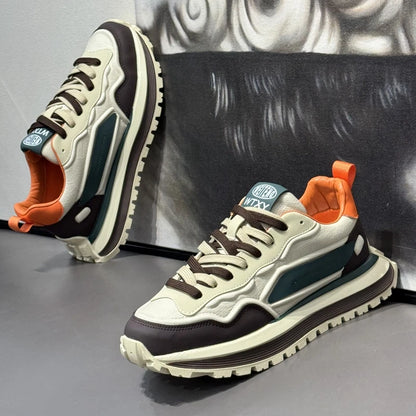 أحذية رياضية رجالية أحذية رياضية بنعل سميك أحذية رياضية كاجوال رياضية وترفيهية أحذية بدون كعب مقاومة للانزلاق