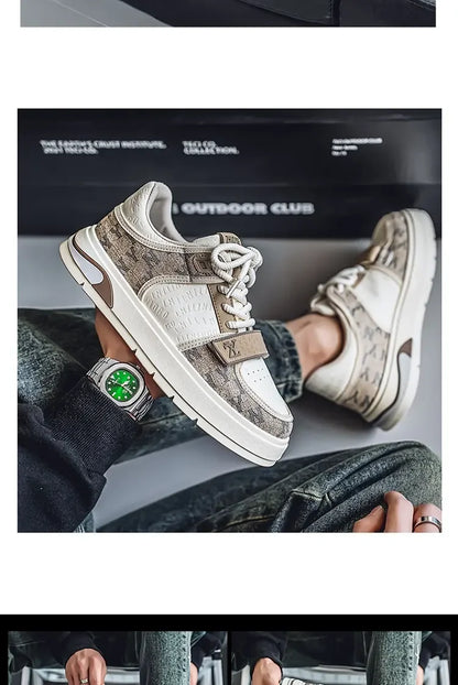 Men's Shoes Autumn Casual Shoes Soft Soled Sports Shoes New Trend Help Breathable Non-slip Board Shoes Fashion Shoes Board Shoes