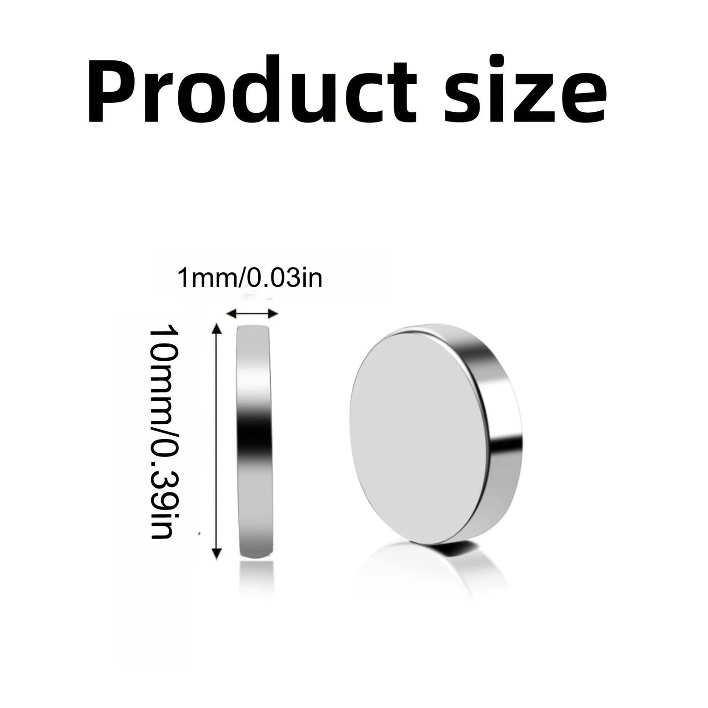 10x1/10x2/10x3mm-20/50/100pcs circular refrigerator magnets widely used in offices DIY Whiteboard, kitchen tool storage nail art