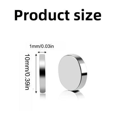 10x1/10x2/10x3mm-20/50/100pcs circular refrigerator magnets widely used in offices DIY Whiteboard, kitchen tool storage nail art