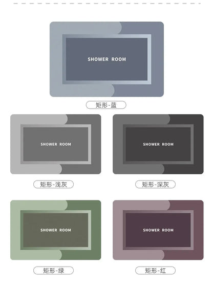 Bathroom Rug, Non - slip Entrance Doormat, Instant Drying Mat, Super Absorbent, Nappa Skin Floor Mat, Toilet Carpet, Home Decor