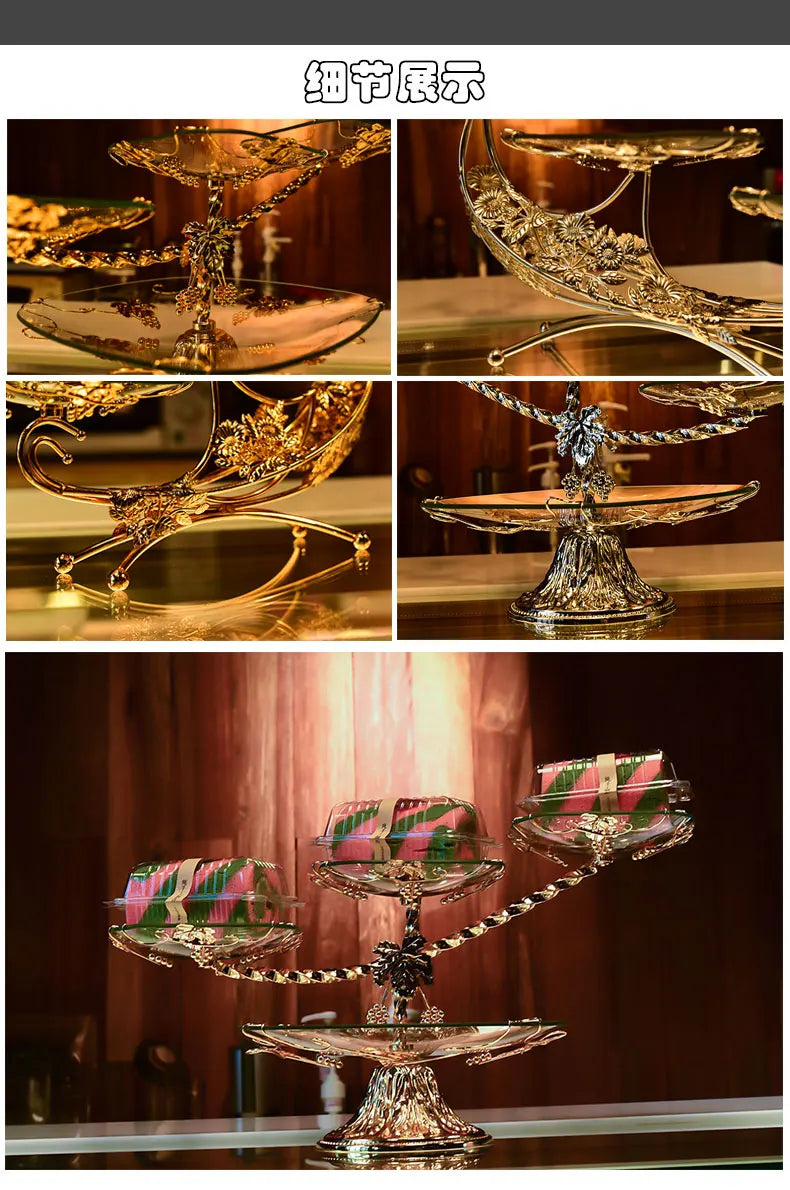 Kitchen Unique Plates Organizer Elegant Multifunctional Advanced Plates Pretty Luxury Charolas Decorativas Room Decoration