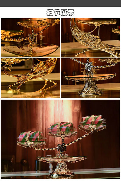 Kitchen Unique Plates Organizer Elegant Multifunctional Advanced Plates Pretty Luxury Charolas Decorativas Room Decoration