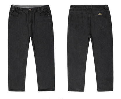 10XL Oversize Jeans Men Fashion Streetwear Plus Size Cotton Loose Jeans Pants Casual Cargo Pants Breathable Big Fat Trousers