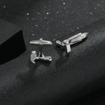 Tools Collection Jewlery Scissor Hammer Shaped Cufflinks For Men Boys Accessories Festival Gift