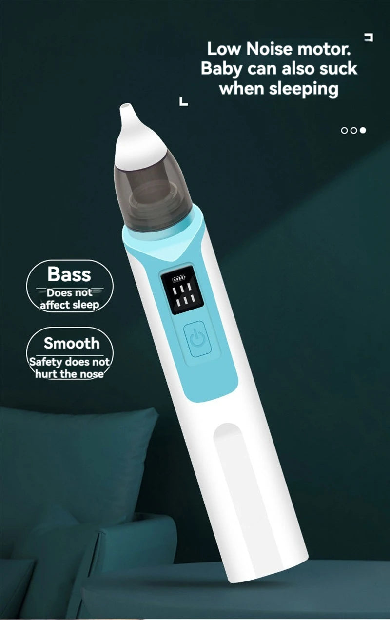2024 New Pattern Baby Electric Nasal Aspirator Charging Version Newborn Baby Nasal Aspirator Suck Out Prevent Nasal Congestion