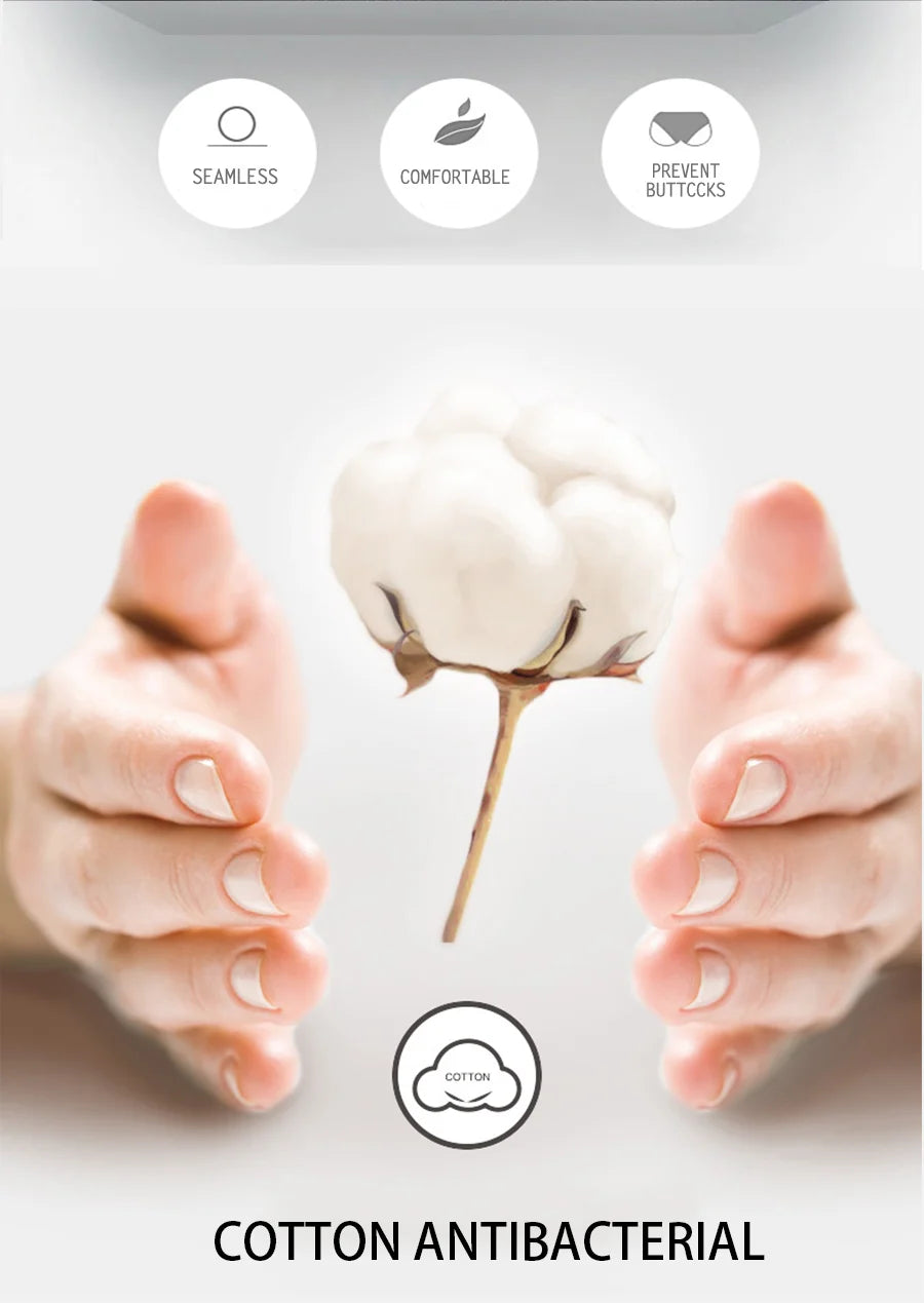 FINETOO 3PCS/SET Women's Cotton Panties Soft Striped Underpants Sexy Solid Color Briefs Female Comfortable Stretch Lingerie M-XL