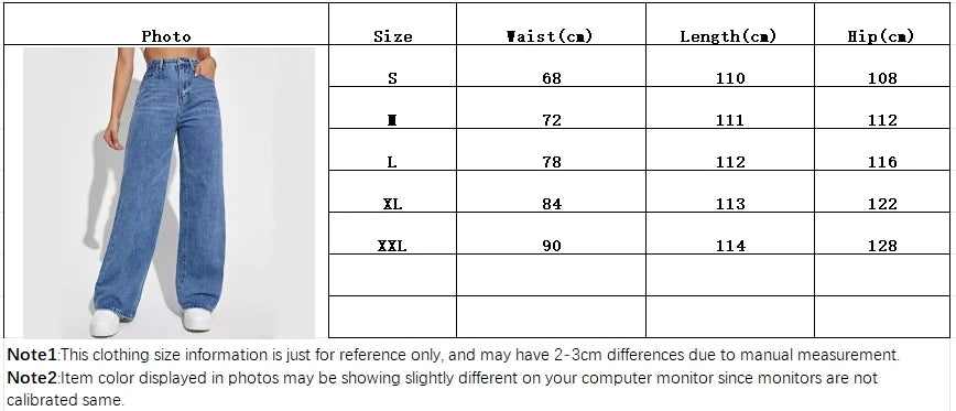 Fashion retro blue jeans women y2k High street baggy straight pants High waisted all-in-one slim pants