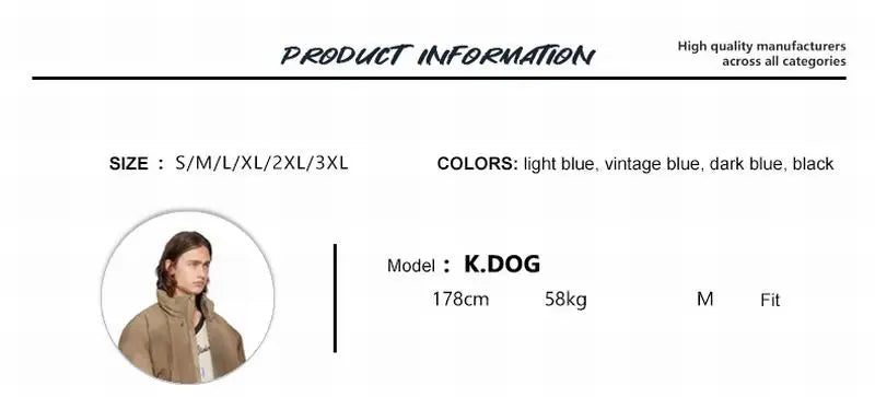 Vintage Distressed Men's Baggy Straight Jeans Spring Autumn Korean High Street Moustache Effect Denim Pants Streetwear Trousers