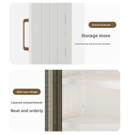 Bathroom Wall Cabinet - No-Drill Magnetic Door Storage Shelf with Dustproof Design, Hanging Organizer for Shower & Toiletries