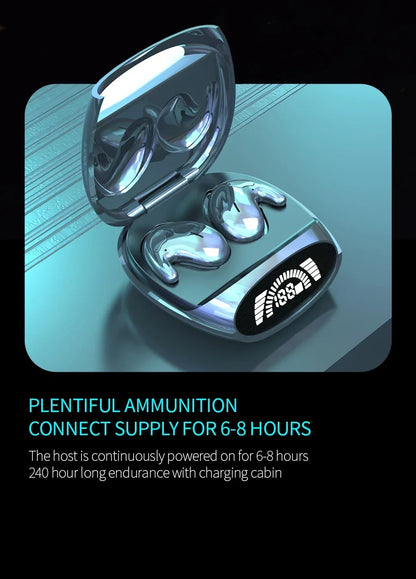 Wireless Sports Bluetooth Headphones Highend Tws Dual Ear Sleep In Ear Md538 Mini Painless Call Noise Cancelling Thin Headphones