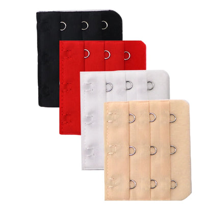 3/4/6/8pcs Bra Extender for Women's Elastic Bra Extension Strap Hook Clip Expander Adjustable Belt Buckle Intimates Accessories