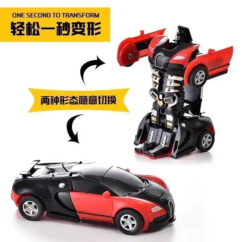 Transforming Inertial Car with Collision Technology: Autobot Robot Car for Boys