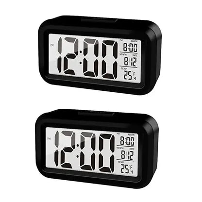 Small/Larger LED Digital Alarm Clock Backlight Snooze Mute Calendar Desktop Electronic Backlight Table Desktop Clocks