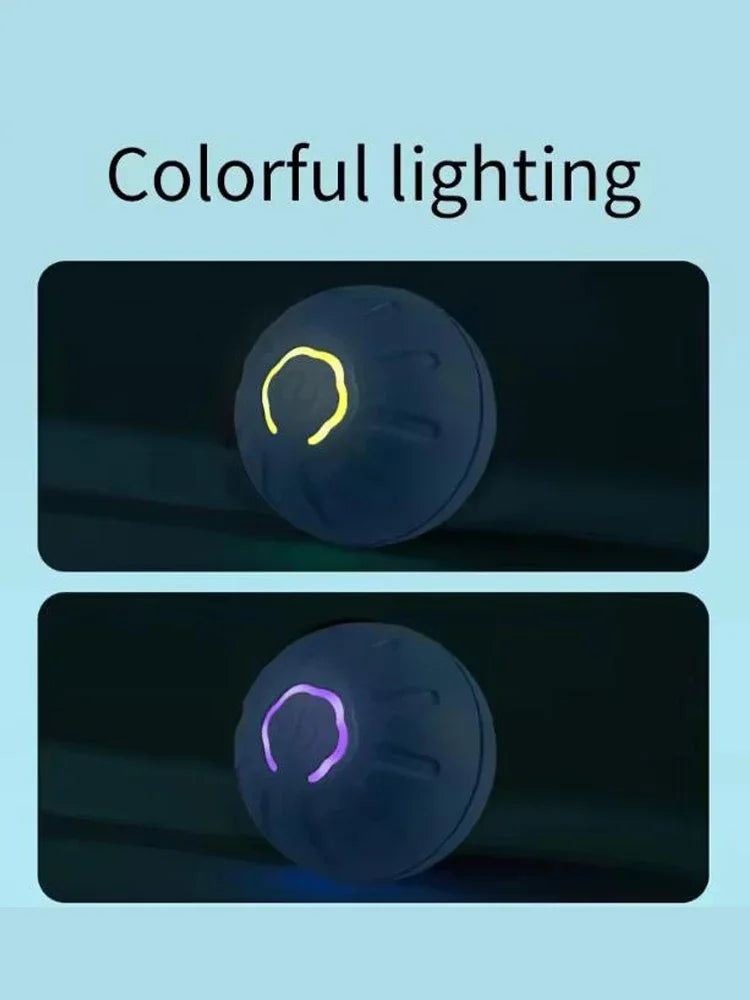 Intelligent pet toy ball electronic pet interactive toy moving ball USB puppy automatic moving bounce gift cat products.