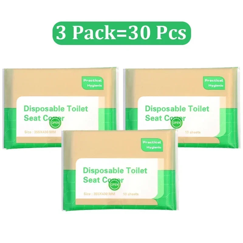 Paper Waterproof Soluble Water Covers Type Travel Camping Hotel Bathroom Accessories Portable Disposable Toilet Seat