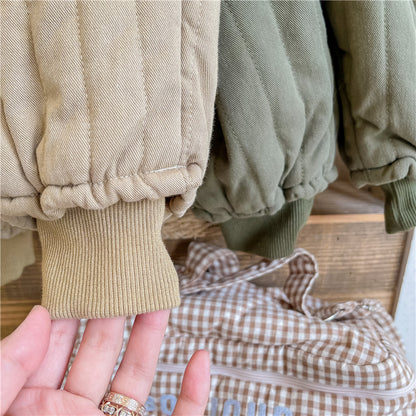 Children's Clothing From 2 To 7 Years Winter Kids Warm Cotton-Padded Trousers Baby Girls Thick Pants Toddler Boys Wear Clothes