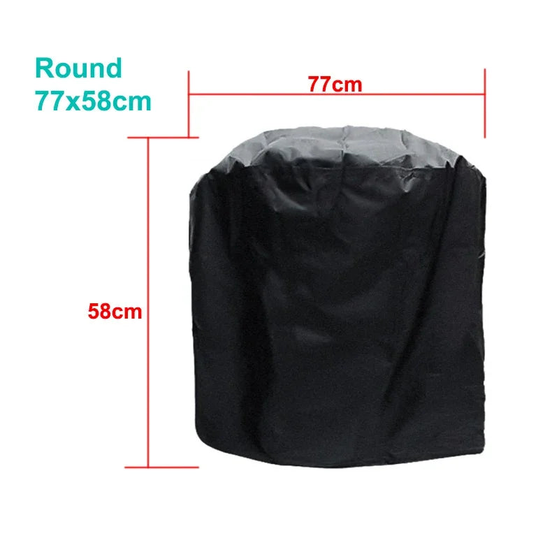 BBQ Grill Barbeque Cover Anti-Dust Waterproof Weber Heavy Duty Charbroil BBQ Cover Outdoor Rain Protective Barbecue Cover