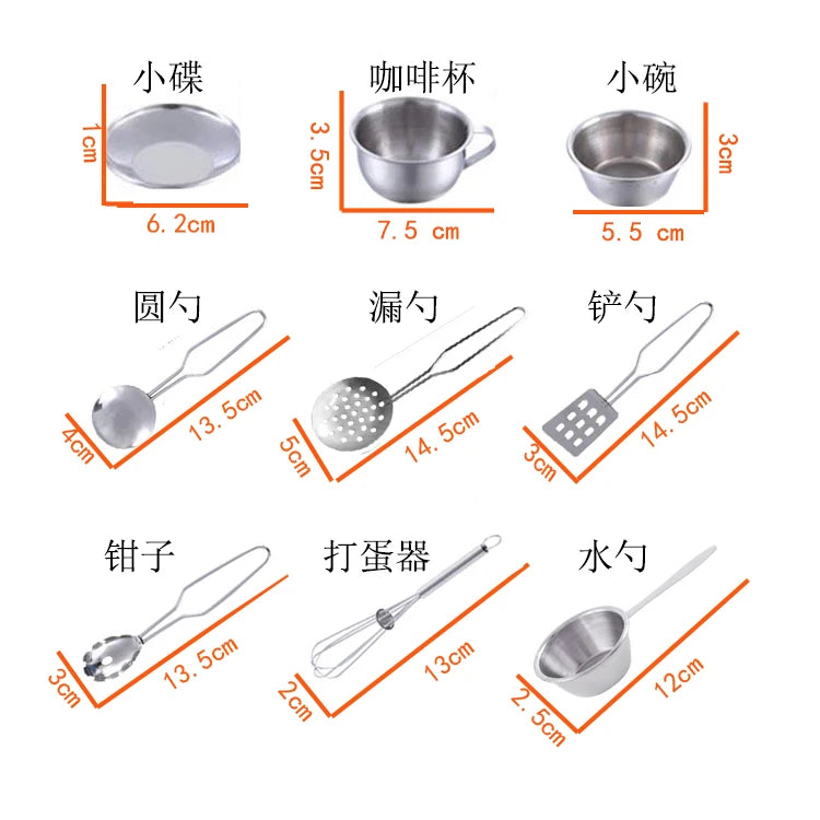 Kitchen Set Pretend Play Simulated Kitchen Toy Children Role Playset Cooking Set Educational Gift for Girls Boy