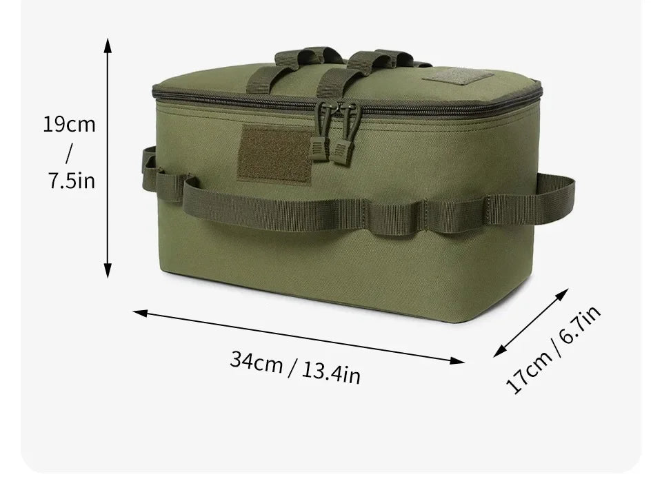 Outdoor Camping Gas Tank Storage Bag Large Capacity Ground Nail Tool Bag GasCanister Picnic Cookware Utensils Kit Bag