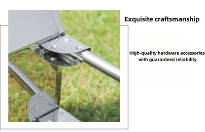 شواية من الفولاذ المقاوم للصدأ، شواية منزلية قابلة للطي، شواية محمولة، للاستخدام الخارجي! أحضر معك شواية إلى عالم التخييم.