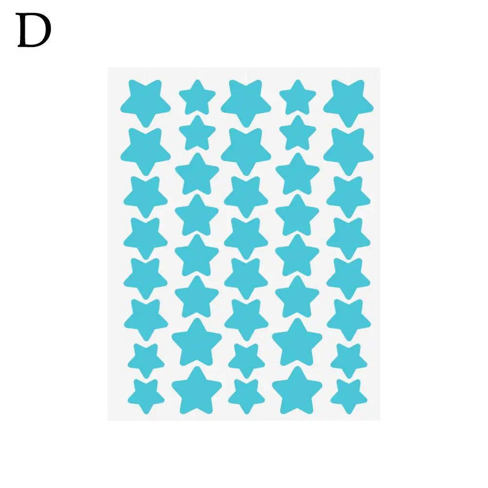 40pcs Colorful PE Pimple Patches Cute Star Shaped Pimple Cover Sticker Invisible Pimple Cover Removal Pimple Patch