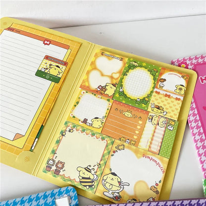 Kawaii Cartoon Hello Kitty Paste Sticky Note Mymelody Cinnamoroll Cute Kuromi Notebook Student School Office Stationery