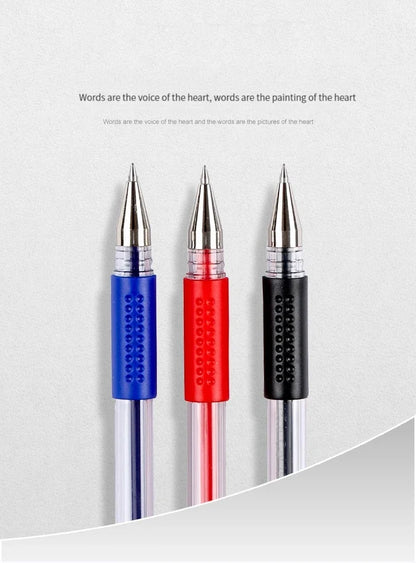 35/25pcs Gel Pen Set School Supplies Black Blue Red Ink Color 0.5mm Ballpoint Pen Kawaii PenWriting Tool School OfficeStationery