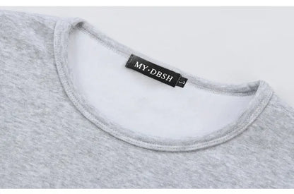 Winter Men Thickening Velvet Warm Tops Men's Long-sleeved Thermal Underwer Male Round Neck Fashion T-shirt