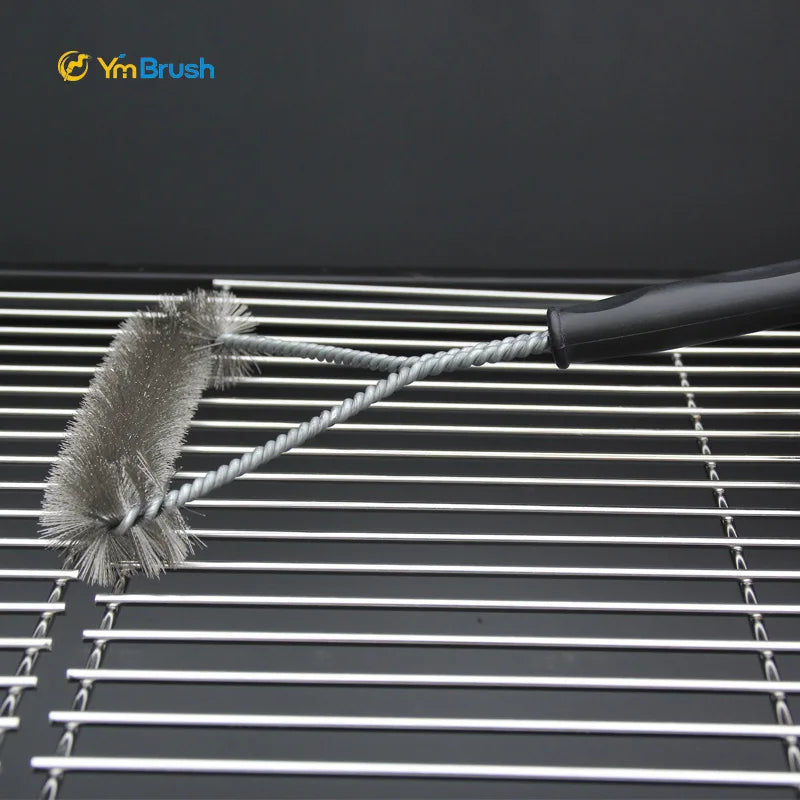 Barbecue Grill BBQ Brush Clean Tool Grill Accessories Stainless Steel Bristles Non-stick Cleaning Brushes Barbecue Accessories