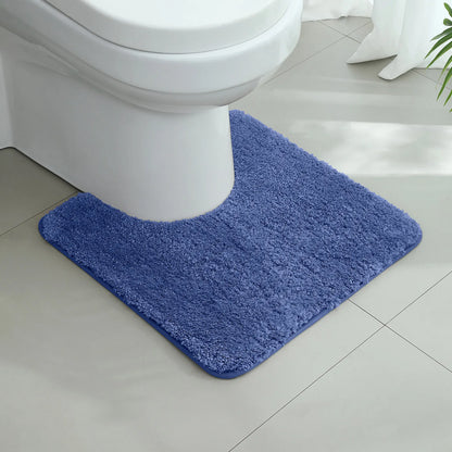 A small bathroom mat, non-slip, absorbent mat, thick U-shaped, simple solid color floor mat, toilet mat