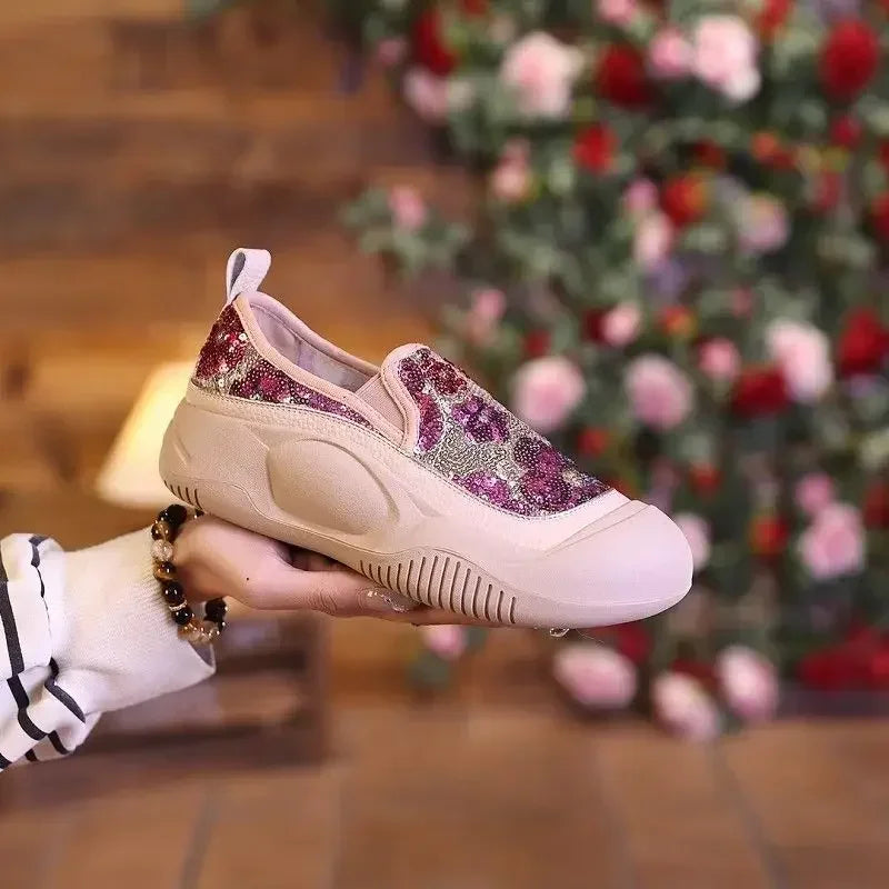 Shoes for Women Spring Autumn High on Platform Comfortable Fashion 2024 Woman Footwear New In Light Offer Daily Routine Casual A