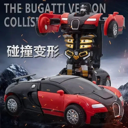 Transforming Inertial Car with Collision Technology: Autobot Robot Car for Boys