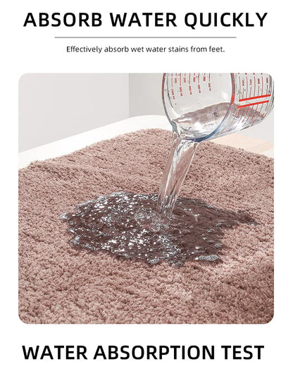 A small bathroom mat, non-slip, absorbent mat, thick U-shaped, simple solid color floor mat, toilet mat