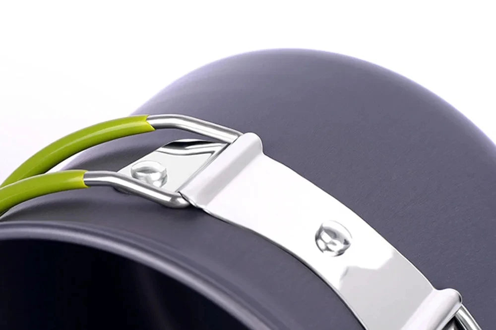 مجموعة أدوات طهي للتخييم، مجموعة أواني تخييم خفيفة الوزن، أدوات طهي خارجية للمشي لمسافات طويلة والرحلات والنزهات وصيد الأسماك وتسلق الجبال