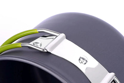 مجموعة أدوات طهي للتخييم، مجموعة أواني تخييم خفيفة الوزن، أدوات طهي خارجية للمشي لمسافات طويلة والرحلات والنزهات وصيد الأسماك وتسلق الجبال