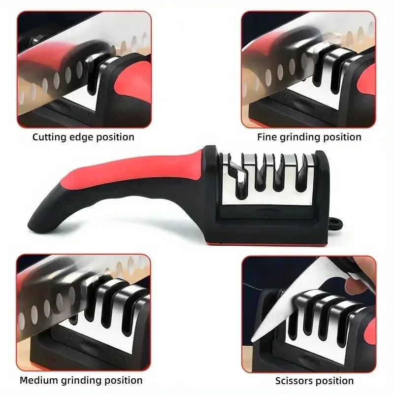 Kitchen Sharpener, Home Kitchen Knife, Quick Sharpening, Sharpening Stone, Multi functional Portable Tool