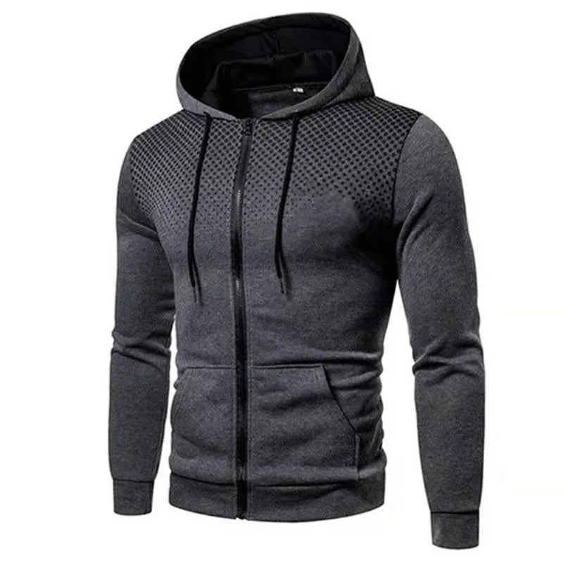 Autumn and Winter Casual Jacket for Men All Elite Wrestling Zipper Hoodie with Pocket Printing Sweater Sportwear
