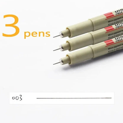 3pcs Manga Markers Needle Pen Art Hand-painted Hook Line Pen Sketch Pens Stationery Set Art School Supplies Art Sakura Pen New